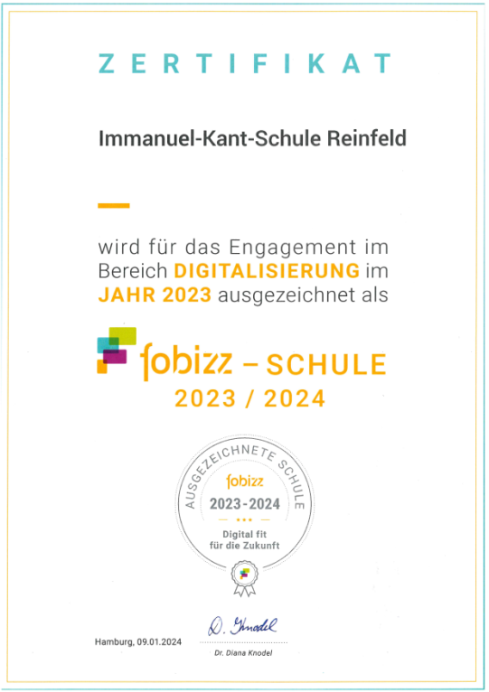 Digital fitter für die Zukunft machen - KGS erhält Auszeichnung