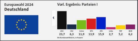 Das Endergebnis der Europawahl