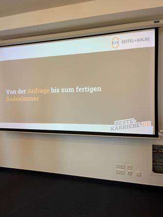 Das Unternehmen und seine Ausbildungsberufe wurden sehr professionell vorgestellt.