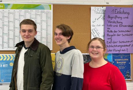 Das SV-Kernteam: Klaas, Tiard und Sabrina