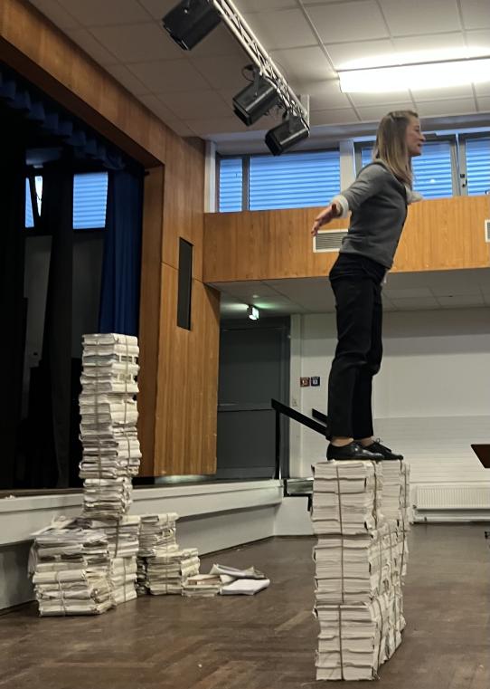 Die Aufführung von "Sophie Scholl" in unserer Aula