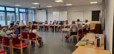 Konzentriertes Zuhören von Seiten der Zuschauer