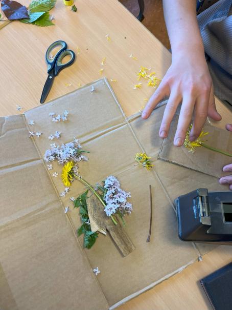 Arbeit mit Naturmaterialien