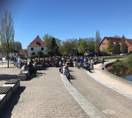 Ankunft am Herrenteich nach zehn Kilometern