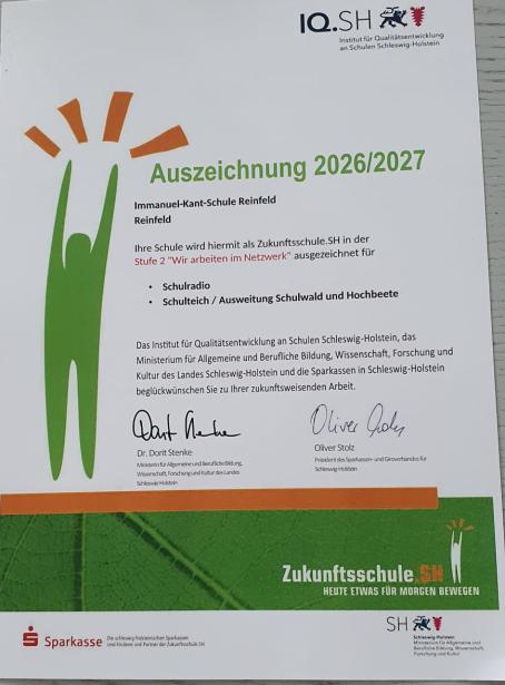 Unsere Auszeichnung!