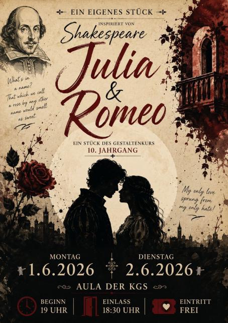 Plakat Julia und Romeo