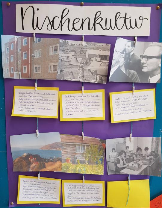 Wandzeitung zum Thema DDR