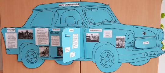 Wandzeitung zum Thema DDR